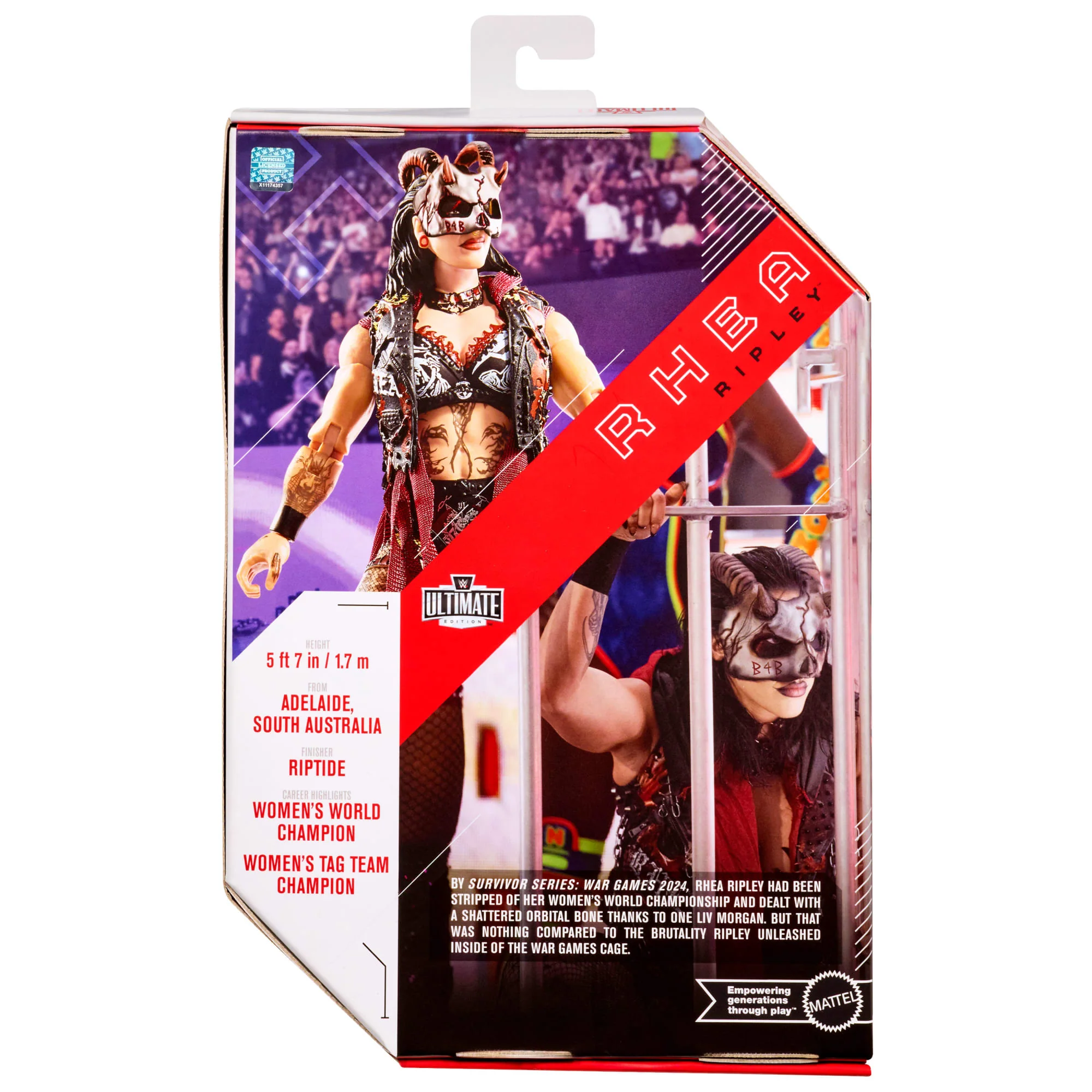 WWE Ultimate Edition Rhea Ripley Action Figure & Accessories Set, 6-Inch Collectible - Image 6