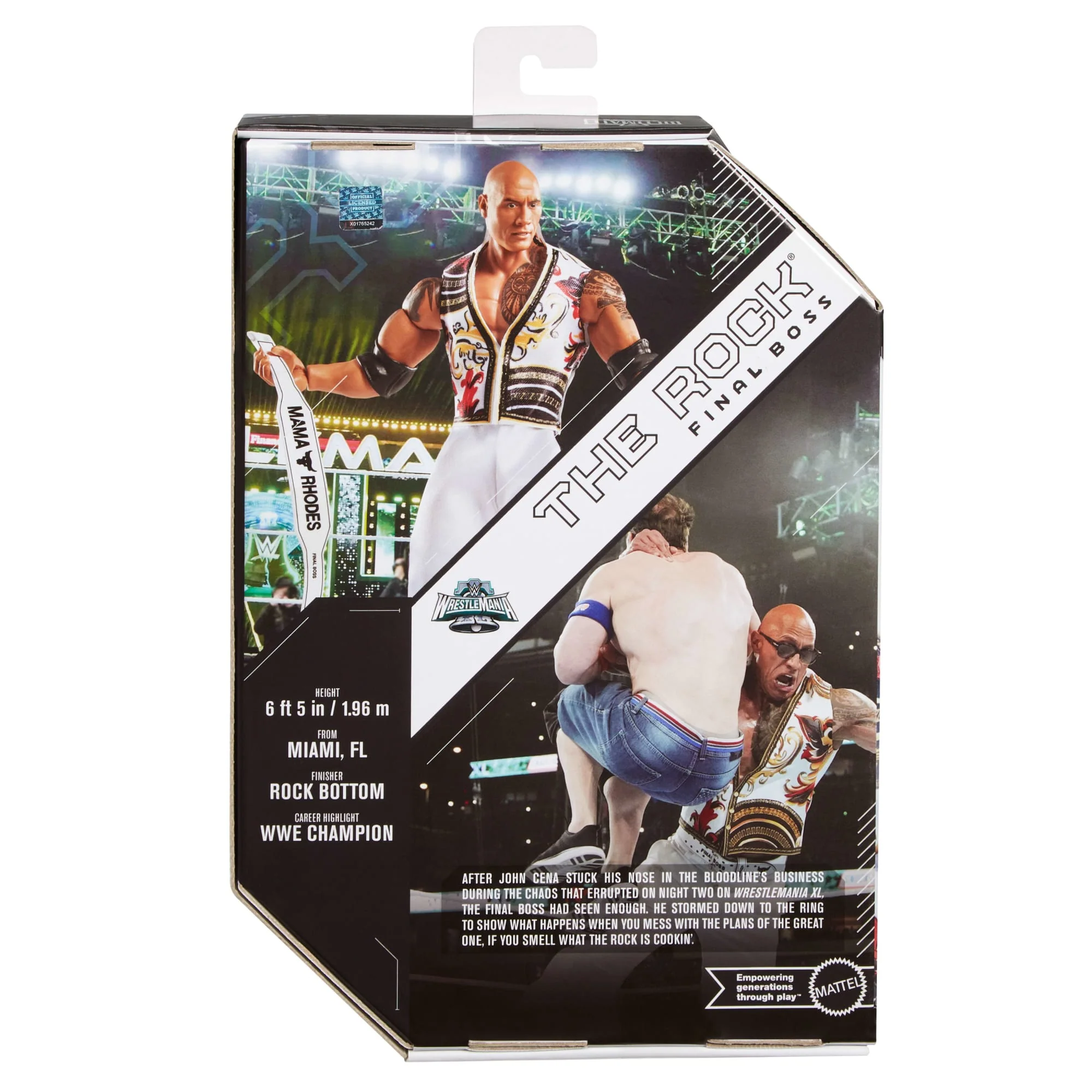 WWE Ultimate Edition The Rock Final Boss Action Figure & Accessories Set, 6-Inch Collectible - Image 6