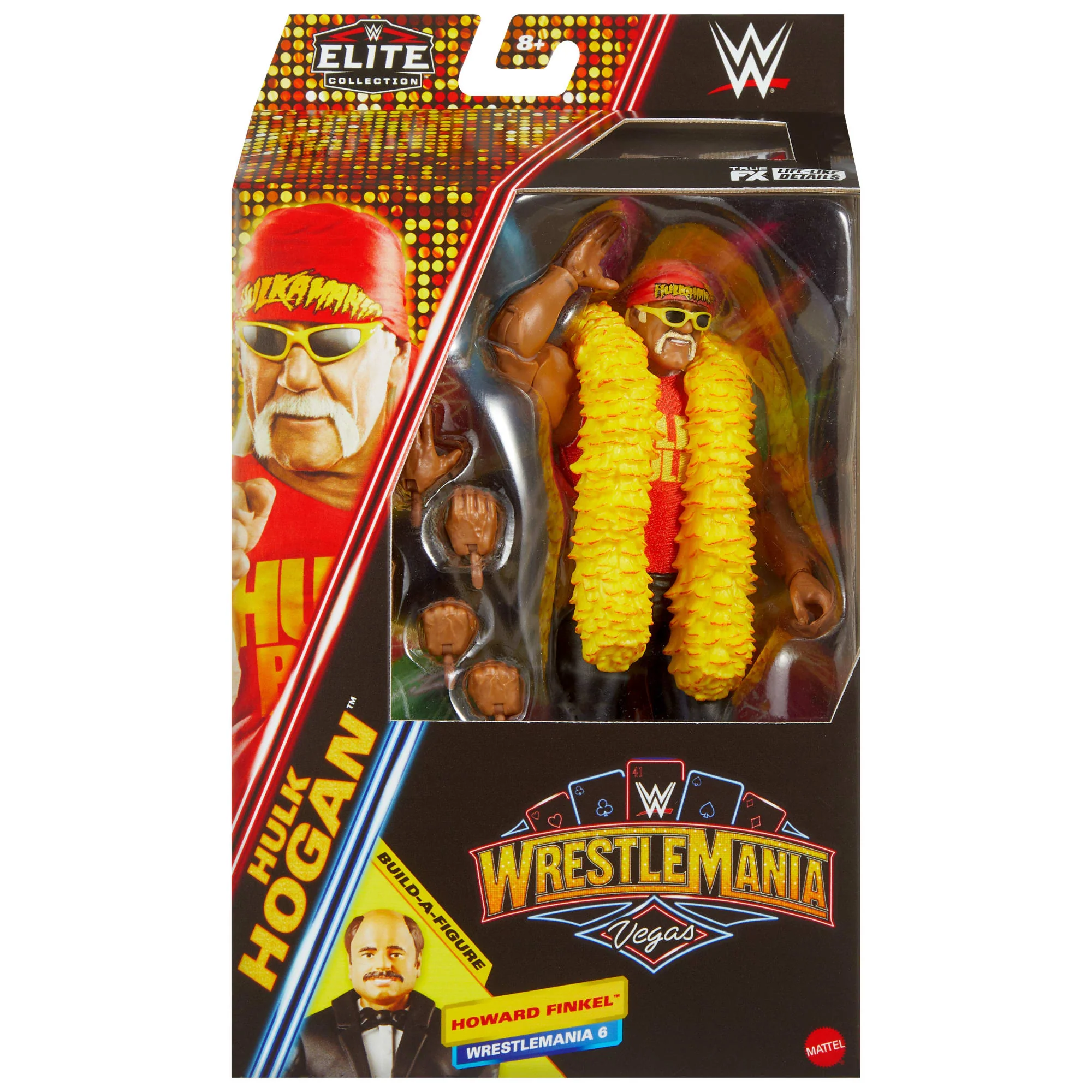 WWE Elite Collection Premium Live EVent Hulk Hogan Action Figure Set, Wrestlemania Collectible - Image 2
