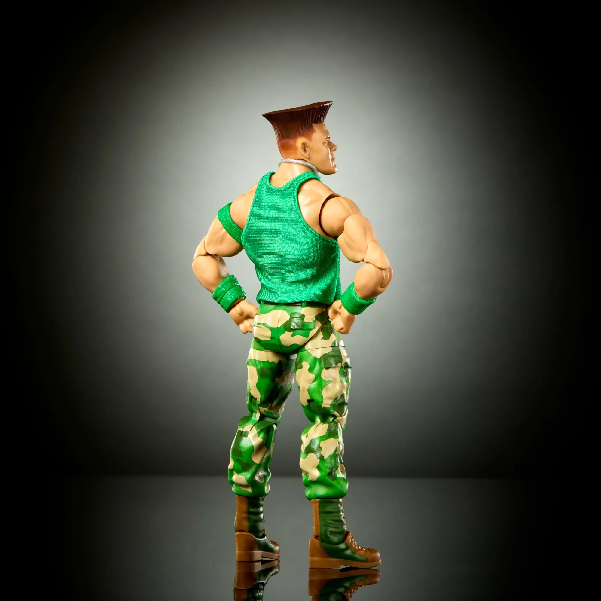 WWE X Street Fighter John Cena Action Figure & Accessories, 6-Inch Collectible Guile Mashup Set - Image 4